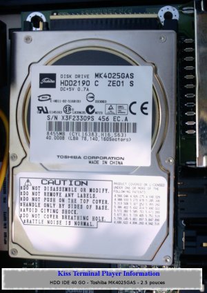 HDD Toshiba MK4025GAS