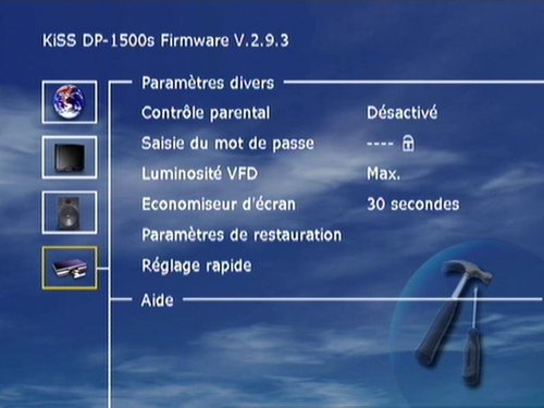 KISS DP-1500 - Firmware 2.9.3 - divers