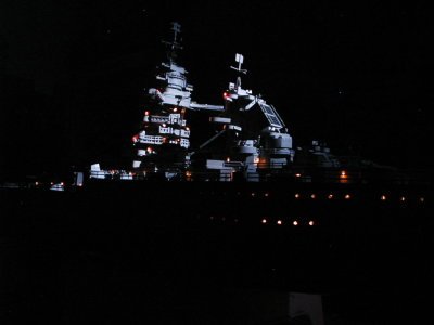 Maquette du Cuirass Richelieu de nuit