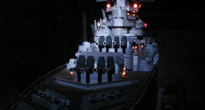 Maquette du Cuirass Richelieu de nuit